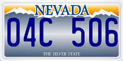 NV license plate 04C506