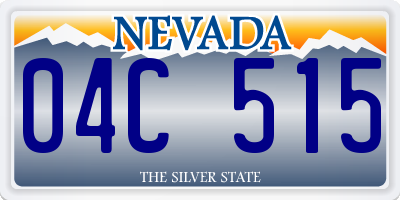 NV license plate 04C515