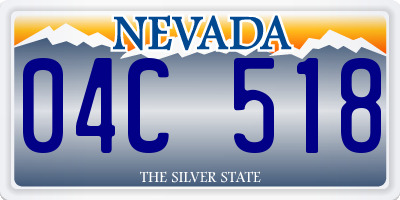 NV license plate 04C518