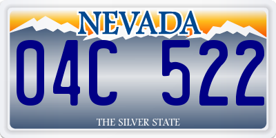 NV license plate 04C522