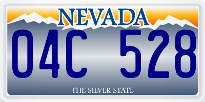 NV license plate 04C528