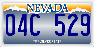 NV license plate 04C529