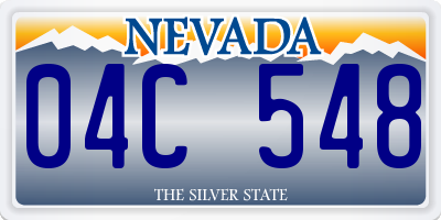 NV license plate 04C548