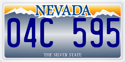 NV license plate 04C595