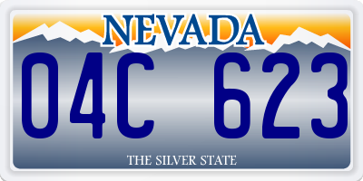 NV license plate 04C623