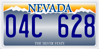 NV license plate 04C628