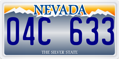 NV license plate 04C633