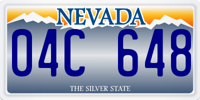 NV license plate 04C648