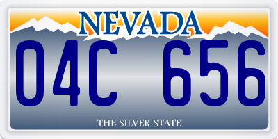 NV license plate 04C656