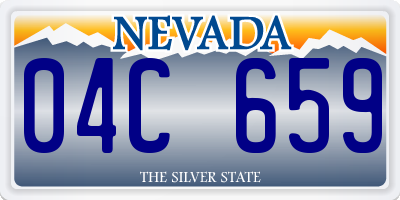 NV license plate 04C659