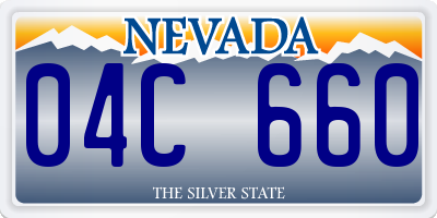 NV license plate 04C660