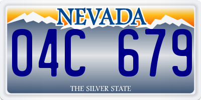 NV license plate 04C679