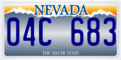 NV license plate 04C683