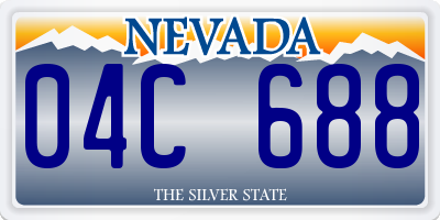 NV license plate 04C688