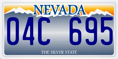 NV license plate 04C695