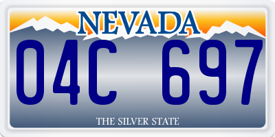 NV license plate 04C697