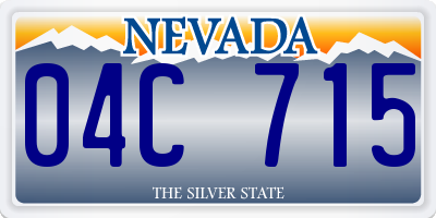 NV license plate 04C715