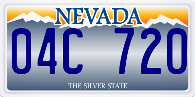 NV license plate 04C720