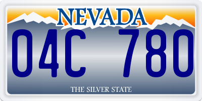 NV license plate 04C780