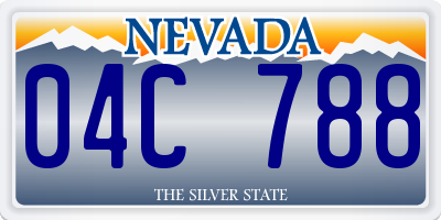 NV license plate 04C788