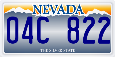 NV license plate 04C822