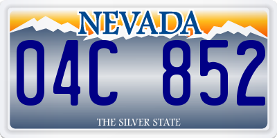 NV license plate 04C852