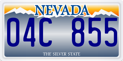NV license plate 04C855