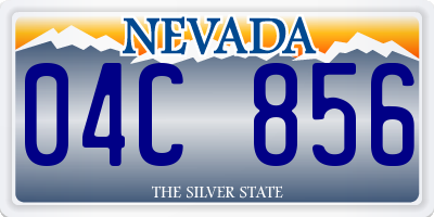 NV license plate 04C856
