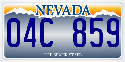 NV license plate 04C859