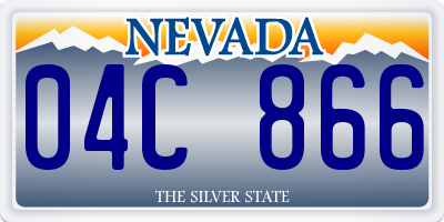 NV license plate 04C866