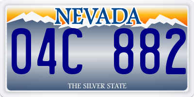 NV license plate 04C882