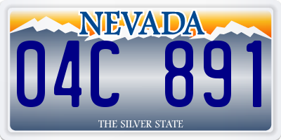 NV license plate 04C891