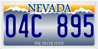 NV license plate 04C895