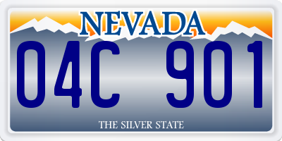 NV license plate 04C901