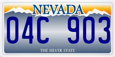 NV license plate 04C903