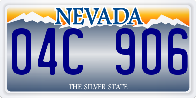 NV license plate 04C906