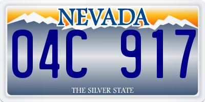 NV license plate 04C917