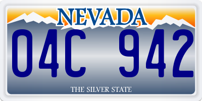 NV license plate 04C942