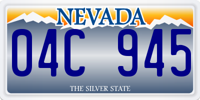 NV license plate 04C945