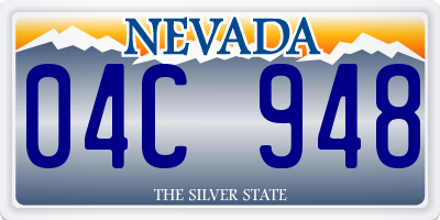 NV license plate 04C948