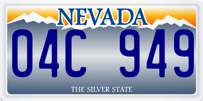 NV license plate 04C949