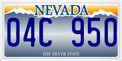 NV license plate 04C950