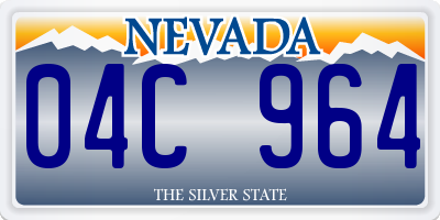 NV license plate 04C964