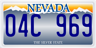 NV license plate 04C969