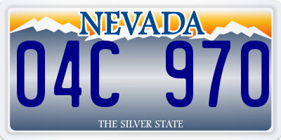 NV license plate 04C970