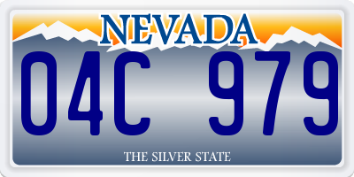 NV license plate 04C979
