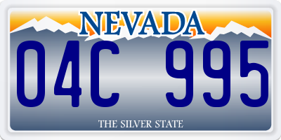 NV license plate 04C995