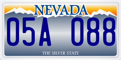 NV license plate 05A088