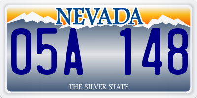 NV license plate 05A148