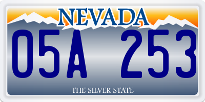 NV license plate 05A253